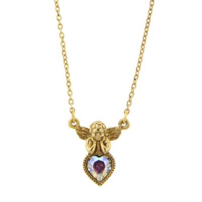 gold heart zirconia necklace.JPG